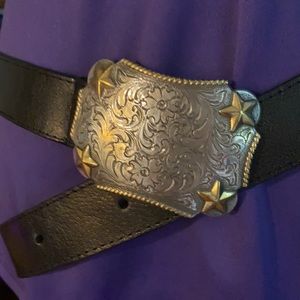 Chico’s genuine leather western belt NWOT M/L CLEARANCE